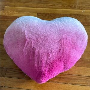 Pink Heart-Shaped Pillow